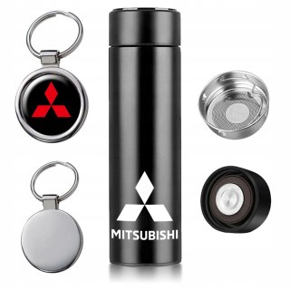 ZESTAW KUBEK TERMOS + BRELOK DLA FANA MITSUBISHI WYJĄTKOWY PREZENT
