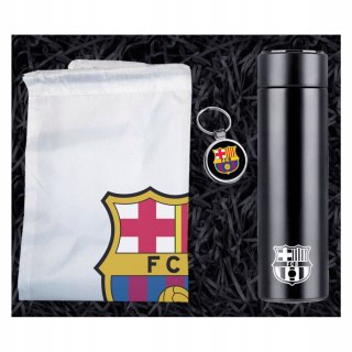 ZESTAW PIŁKARSKI DLA FANA FC BARCELONA KUBEK LED PLECAK I BRELOK NA PREZENT