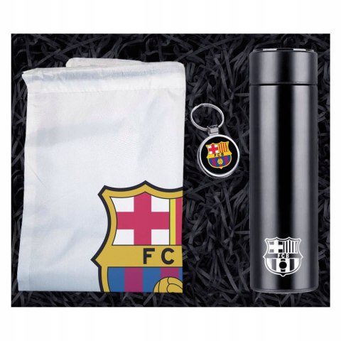 ZESTAW PIŁKARSKI DLA FANA FC BARCELONA KUBEK LED PLECAK I BRELOK NA PREZENT