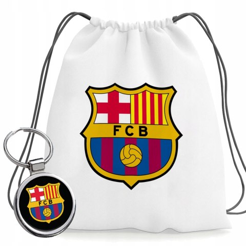 ZESTAW PIŁKARSKI DLA FANA FC BARCELONA KUBEK LED PLECAK I BRELOK NA PREZENT