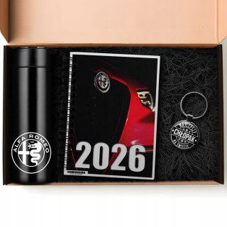 ZESTAW PREZENT DLA FANA MOTORYZACJI KUBEK LED KALENDARZ BRELOK ALFA ROMEO