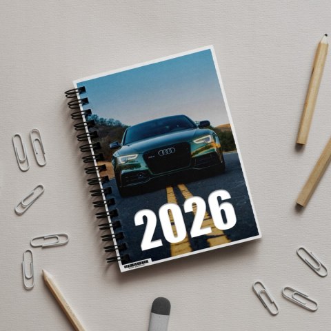 ZESTAW PREZENT DLA FANA MOTORYZACJI KUBEK LED KALENDARZ BRELOK AUDI