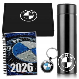 ZESTAW PREZENT DLA FANA MOTORYZACJI KUBEK LED KALENDARZ BRELOK BMW
