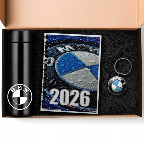 ZESTAW PREZENT DLA FANA MOTORYZACJI KUBEK LED KALENDARZ BRELOK BMW