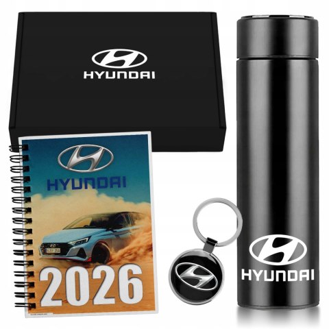 ZESTAW PREZENT DLA FANA MOTORYZACJI KUBEK LED KALENDARZ BRELOK HYUNDAI