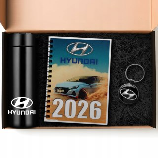 ZESTAW PREZENT DLA FANA MOTORYZACJI KUBEK LED KALENDARZ BRELOK HYUNDAI