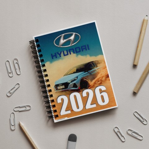ZESTAW PREZENT DLA FANA MOTORYZACJI KUBEK LED KALENDARZ BRELOK HYUNDAI