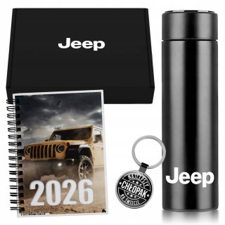 ZESTAW PREZENT DLA FANA MOTORYZACJI KUBEK LED KALENDARZ BRELOK JEEP