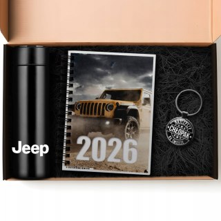 ZESTAW PREZENT DLA FANA MOTORYZACJI KUBEK LED KALENDARZ BRELOK JEEP