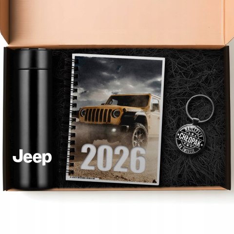 ZESTAW PREZENT DLA FANA MOTORYZACJI KUBEK LED KALENDARZ BRELOK JEEP