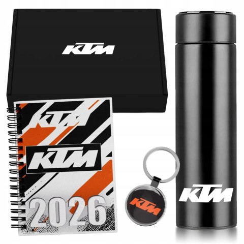 ZESTAW PREZENT DLA FANA MOTORYZACJI KUBEK LED KALENDARZ BRELOK KTM
