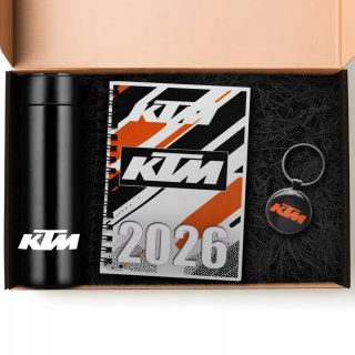 ZESTAW PREZENT DLA FANA MOTORYZACJI KUBEK LED KALENDARZ BRELOK KTM