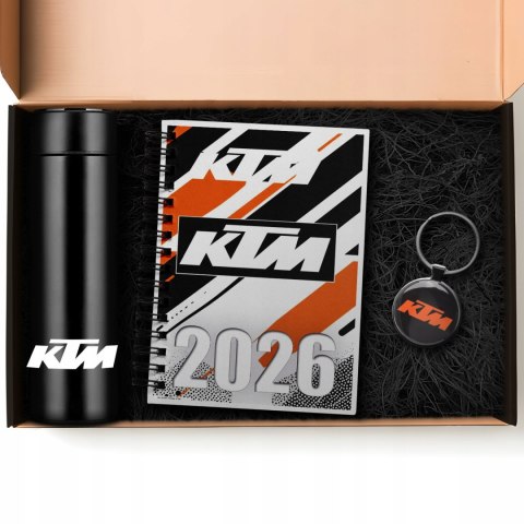 ZESTAW PREZENT DLA FANA MOTORYZACJI KUBEK LED KALENDARZ BRELOK KTM