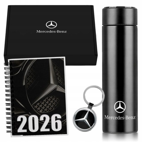 ZESTAW PREZENT DLA FANA MOTORYZACJI KUBEK LED KALENDARZ BRELOK MERCEDES