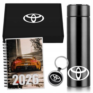 ZESTAW PREZENT DLA FANA MOTORYZACJI KUBEK LED KALENDARZ BRELOK TOYOTA