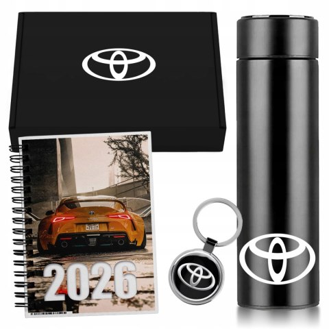 ZESTAW PREZENT DLA FANA MOTORYZACJI KUBEK LED KALENDARZ BRELOK TOYOTA