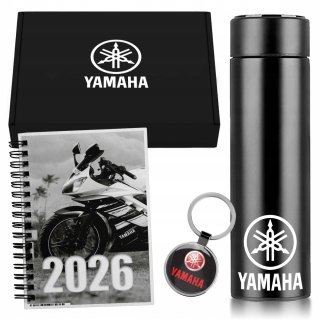 ZESTAW PREZENT DLA FANA MOTORYZACJI KUBEK LED KALENDARZ BRELOK YAMAHA