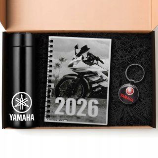 ZESTAW PREZENT DLA FANA MOTORYZACJI KUBEK LED KALENDARZ BRELOK YAMAHA