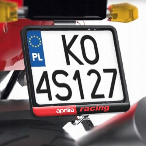 ZESTAW PREZENT DLA MOTOCYKLISTY KUBEK LED RAMKA REJESTRACJI BRELOK APRILIA