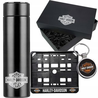 ZESTAW PREZENT DLA MOTOCYKLISTY RAMKA REJESTRACJI BRELOK HARLEY DAVIDSON