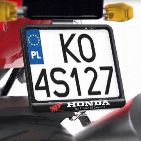 ZESTAW PREZENT DLA MOTOCYKLISTY RAMKA REJESTRACJI BRELOK HONDA