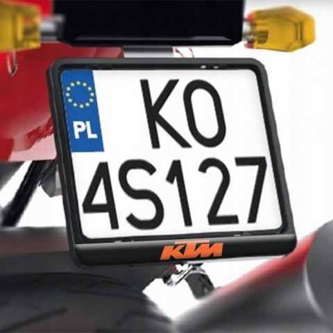 ZESTAW PREZENT DLA MOTOCYKLISTY RAMKA REJESTRACJI BRELOK TERMOS KTM