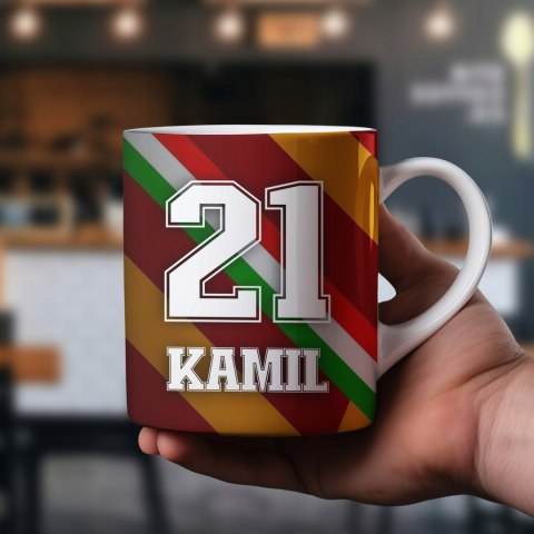 Biały kubek dla kibica IDEALNY PREZENT DLA FANA klub piłkarski AS RÓMA