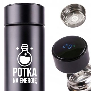 KUBEK TERMICZNY TERMOS LED Z NADRUKIEM PREZENT dla gracza 01