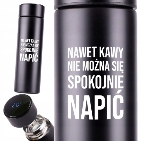 KUBEK TERMICZNY TERMOS LED Z NADRUKIEM PREZENT dla marudy 01