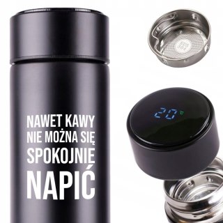 KUBEK TERMICZNY TERMOS LED Z NADRUKIEM PREZENT dla marudy 01