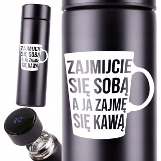 KUBEK TERMICZNY TERMOS LED Z NADRUKIEM PREZENT dla nauczyciela 01