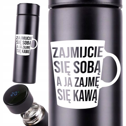 KUBEK TERMICZNY TERMOS LED Z NADRUKIEM PREZENT dla nauczyciela 01