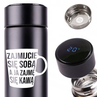 KUBEK TERMICZNY TERMOS LED Z NADRUKIEM PREZENT dla nauczyciela 01