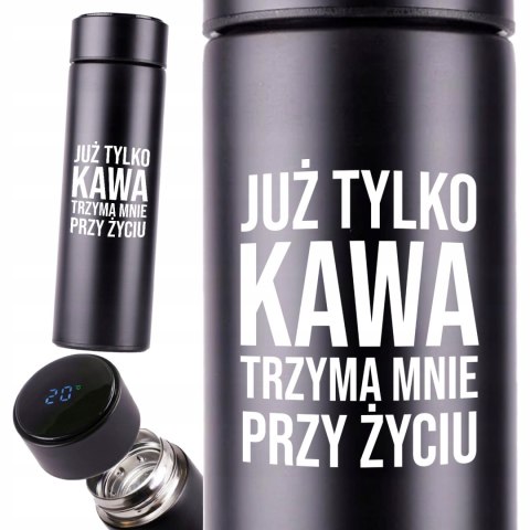 KUBEK TERMICZNY TERMOS LED Z NADRUKIEM PREZENT dla studenta 02