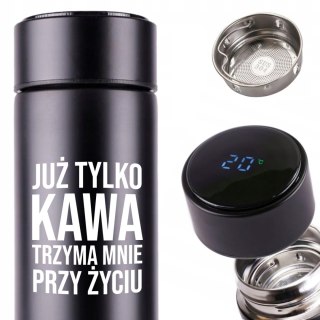 KUBEK TERMICZNY TERMOS LED Z NADRUKIEM PREZENT dla studenta 02