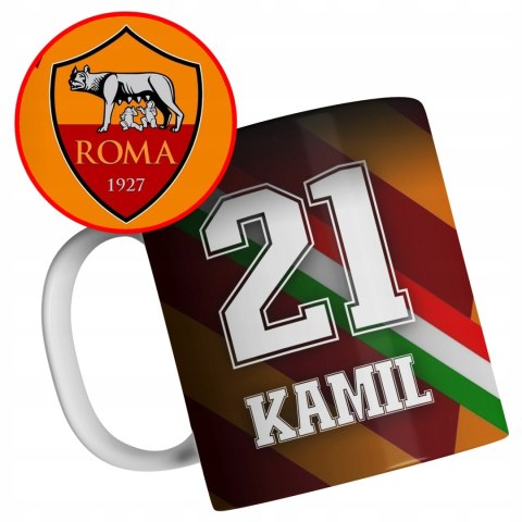 Magiczny kubek dla kibica IDEALNY PREZENT DLA FANA klub piłkarski AS RÓMA