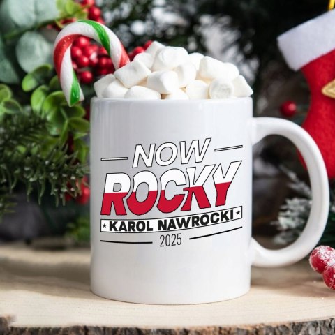ŚWIĄTECZNY KUBEK I SKARPETKI ZESTAW NA PREZENT WZÓR NOW ROCKY NAWROCKI 02