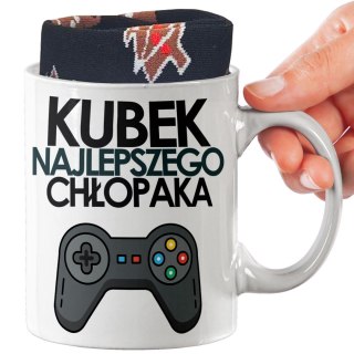 ŚWIĄTECZNY KUBEK I SKARPETKI ZESTAW NA PREZENT WZÓR PDM DZIEŃ CHŁOPAKA 01
