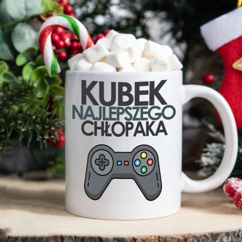 ŚWIĄTECZNY KUBEK I SKARPETKI ZESTAW NA PREZENT WZÓR PDM DZIEŃ CHŁOPAKA 01