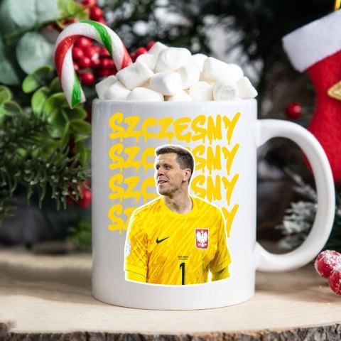 ŚWIĄTECZNY KUBEK I SKARPETKI ZESTAW NA PREZENT WZÓR szczęsny