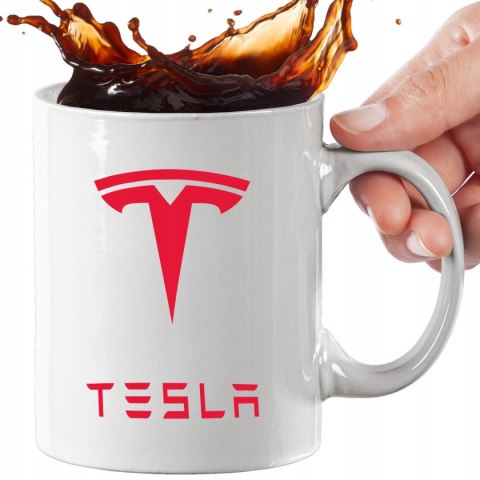ŚWIETNY ZESTAW DLA FANA MOTORYZACJI PODUSZKA I KUBEK TESLA