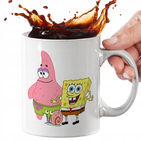 ZESTAW SZKOLNY KUBEK I PLECAK WOREK IMP-SPOONGEBOBS 03 PIĘKNY!