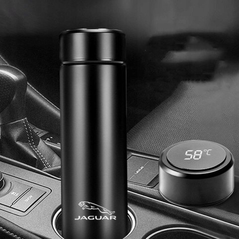 KUBEK TERMICZNY JAGUAR TERMOS NA KAWĘ HERBATĘ Z WYŚWIETLACZEM LED BUTELKA