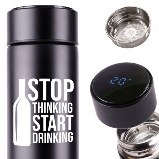 KUBEK TERMICZNY TERMOS LED Z NADRUKIEM PREZENT dla alkoholika 01