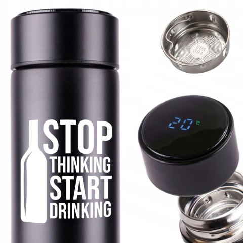 KUBEK TERMICZNY TERMOS LED Z NADRUKIEM PREZENT dla alkoholika 01