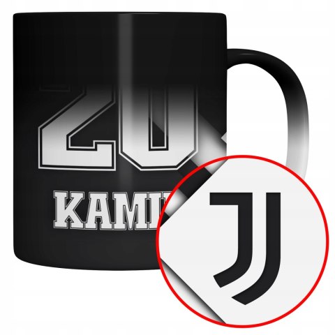 Magiczny kubek dla kibica IDEALNY PREZENT DLA FANA klub piłkarski JUVEŃTUS