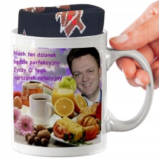 ŚWIĄTECZNY KUBEK I SKARPETKI ZESTAW NA PREZENT HOŁOWNIA SMACZNEJ KAWUSI 03