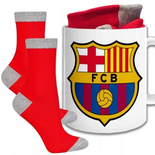 ŚWIĄTECZNY KUBEK I SKARPETKI ZESTAW NA PREZENT WZÓR DMP- BARCELONA 01
