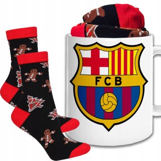 ŚWIĄTECZNY KUBEK I SKARPETKI ZESTAW NA PREZENT WZÓR DMP- BARCELONA 01
