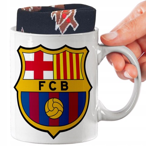 ŚWIĄTECZNY KUBEK I SKARPETKI ZESTAW NA PREZENT WZÓR DMP- BARCELONA 01